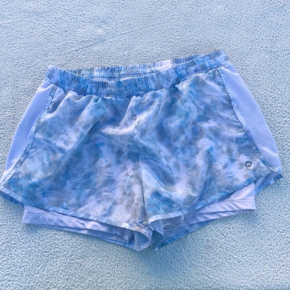 RBX Pants - RBX Performance Running Shorts Built In Compression Mesh Detail Size Large